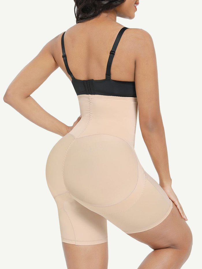 High-Waist Tummy Control & Butt Lifting Shaper Shorts (Nude)