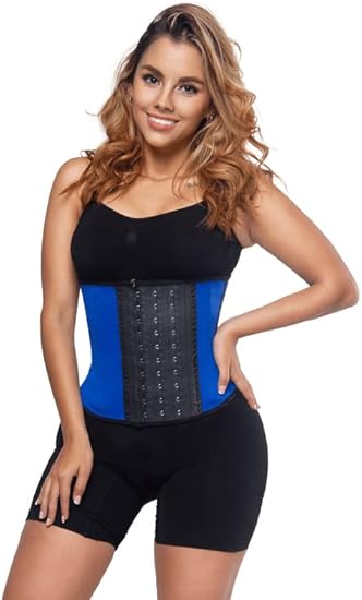 Blue Sport Waist Trainer 3 Hooks