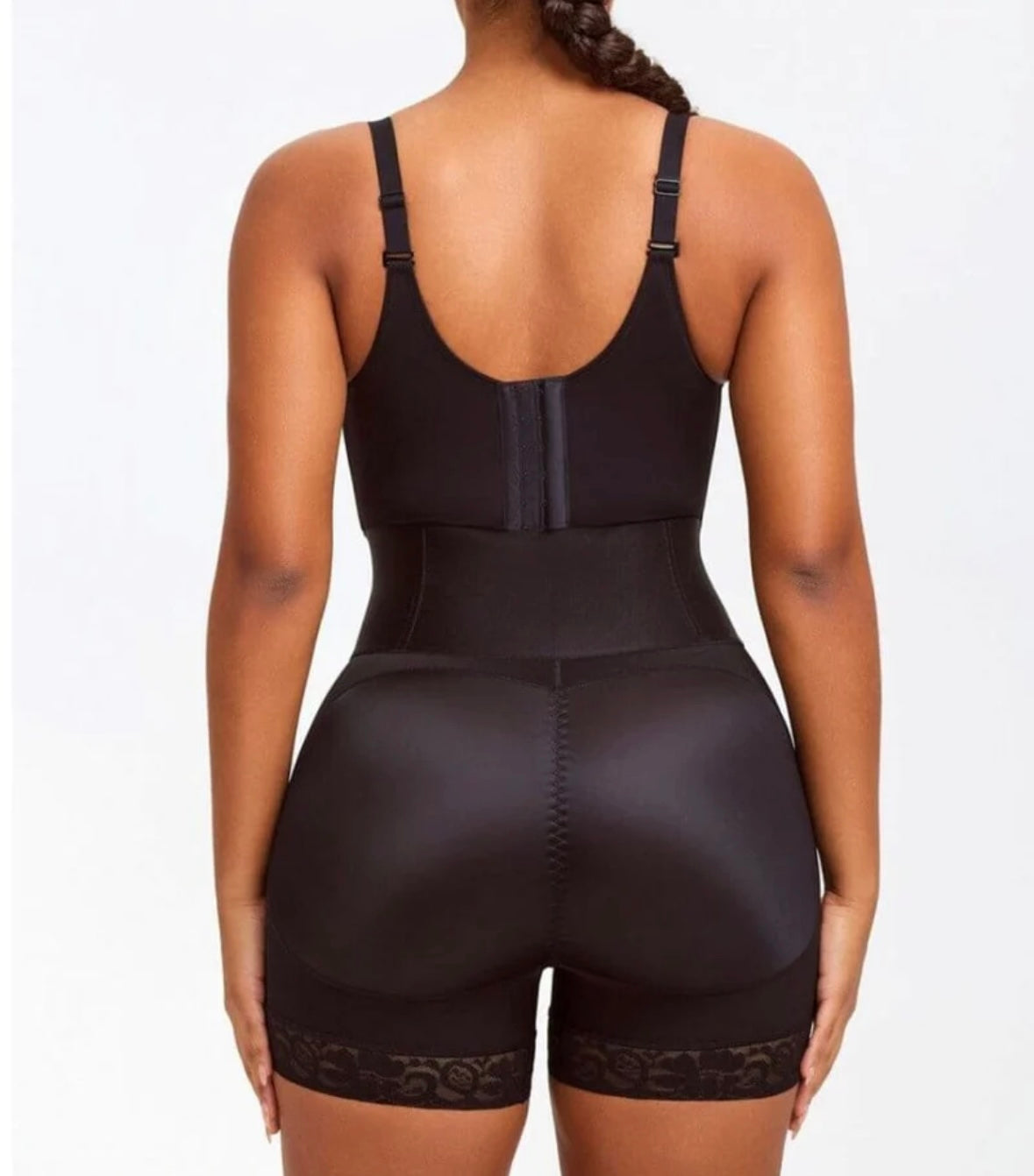 Black Booty Lifting BBL Mid Thigh Shaper Shorts