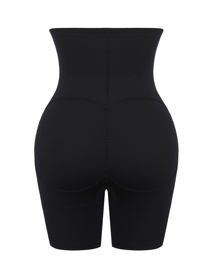 High-Waist Tummy Control & Butt Lifting Shaper Shorts (Black)