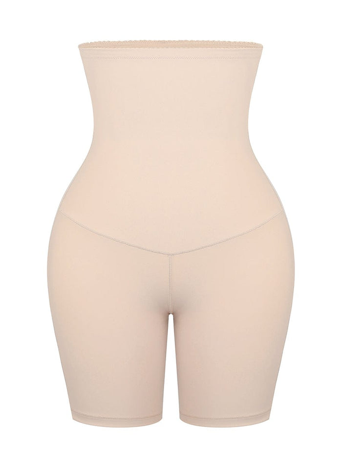High-Waist Tummy Control & Butt Lifting Shaper Shorts (Nude)