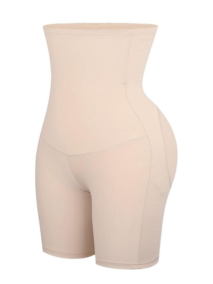 High-Waist Tummy Control & Butt Lifting Shaper Shorts (Nude)