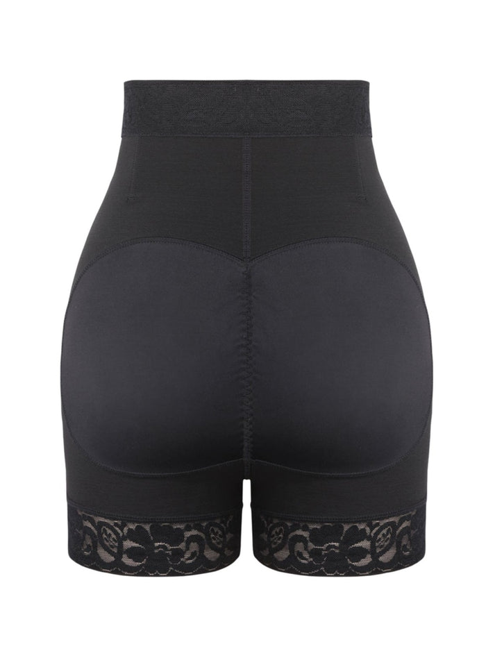 High-Waisted Zip-Up Body Shaper Shorts