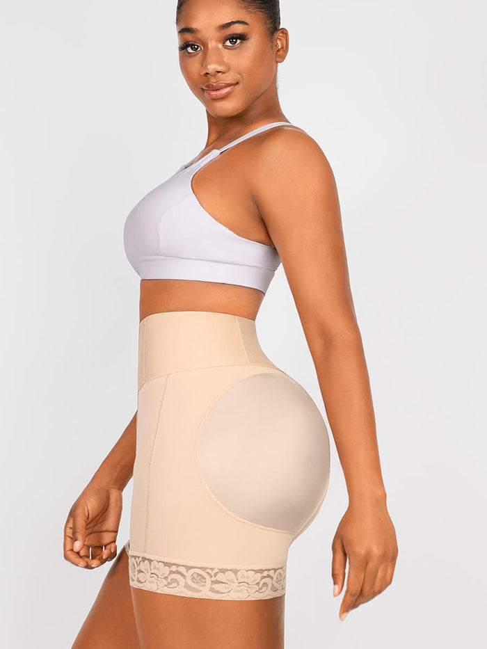 Nude Booty Lifting BBL Mid Thigh Shaper Shorts