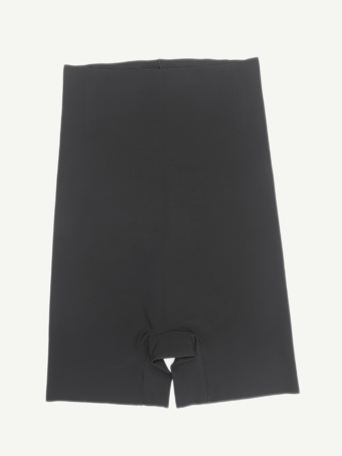 Black High-Waist Air Slim Butt Lifter Shorts – Seamless Shaper with Hip Pads