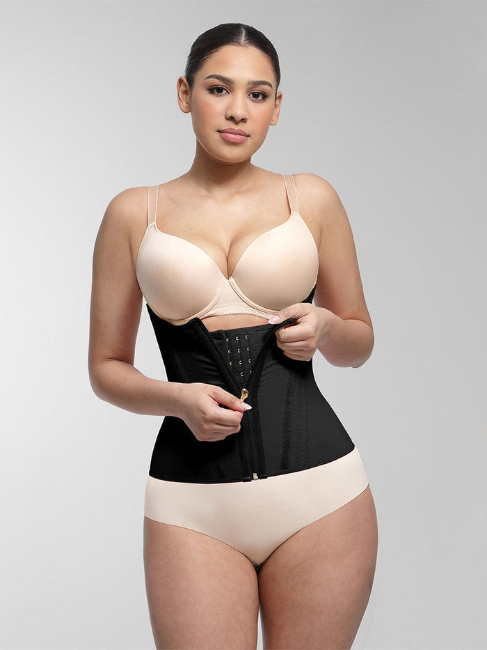 Black Double Compression Waist Trainer