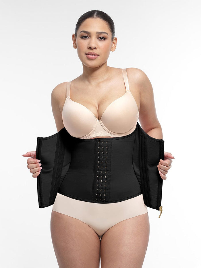 Black Double Compression Waist Trainer