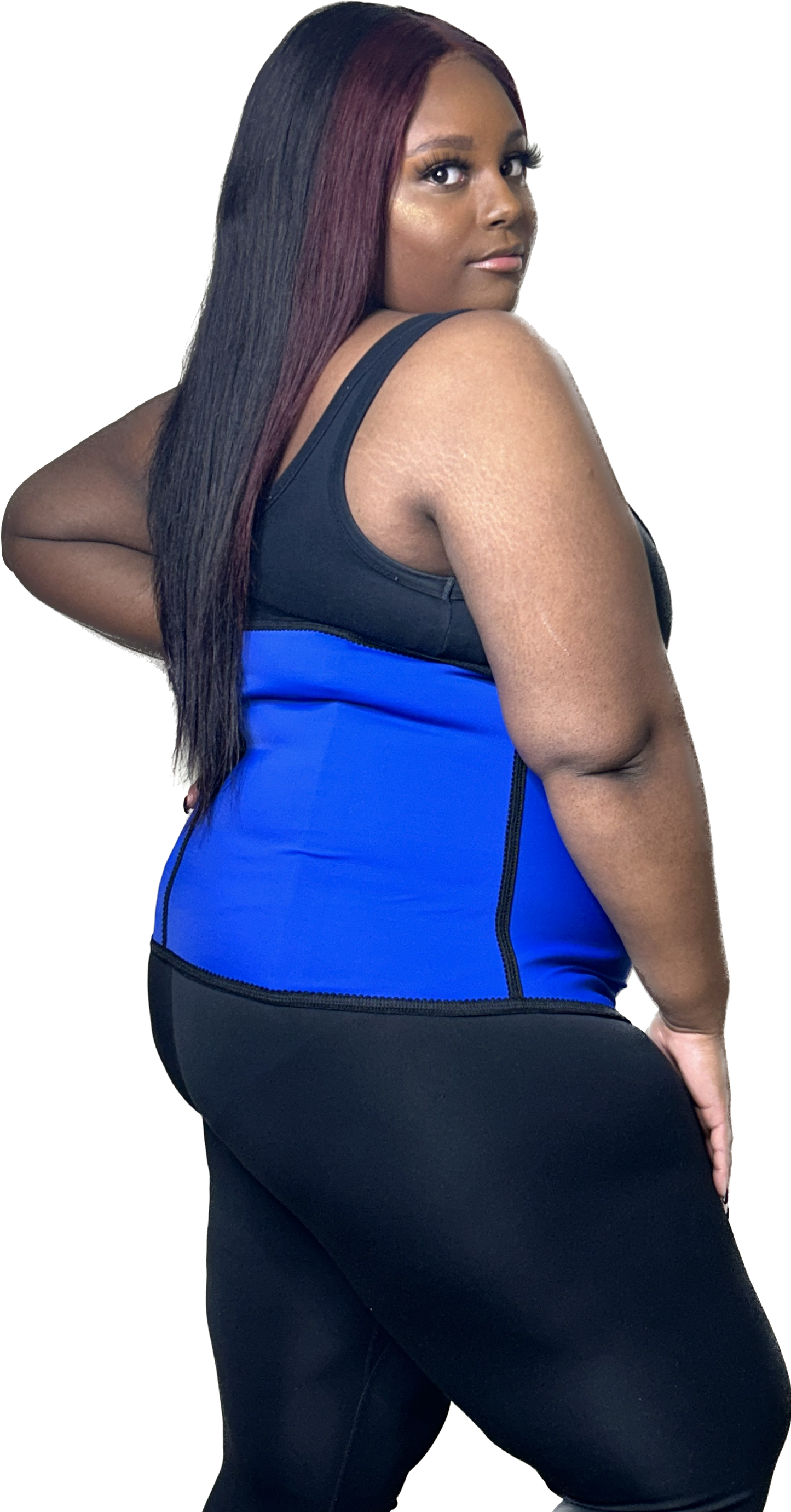 Blue Sport Waist Trainer 3 Hooks