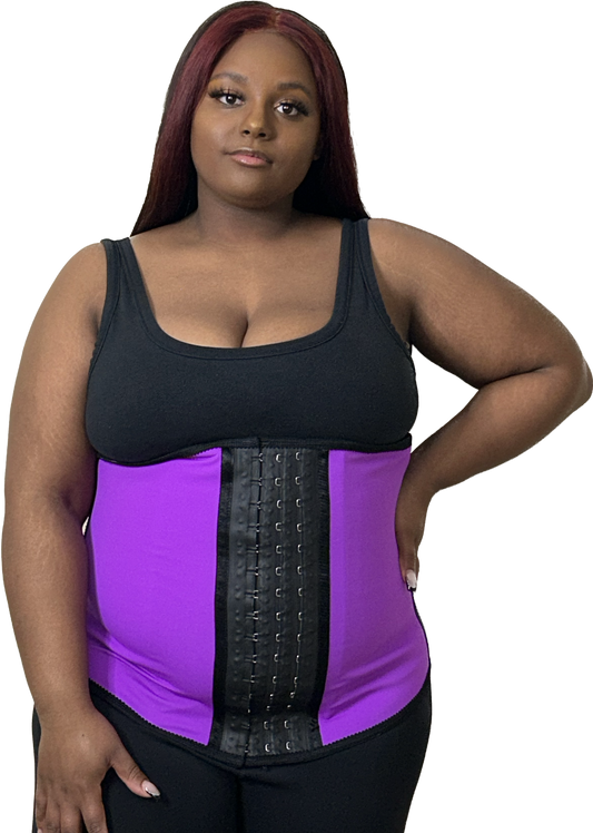 Purple Sport Waist Trainer 3 Hooks