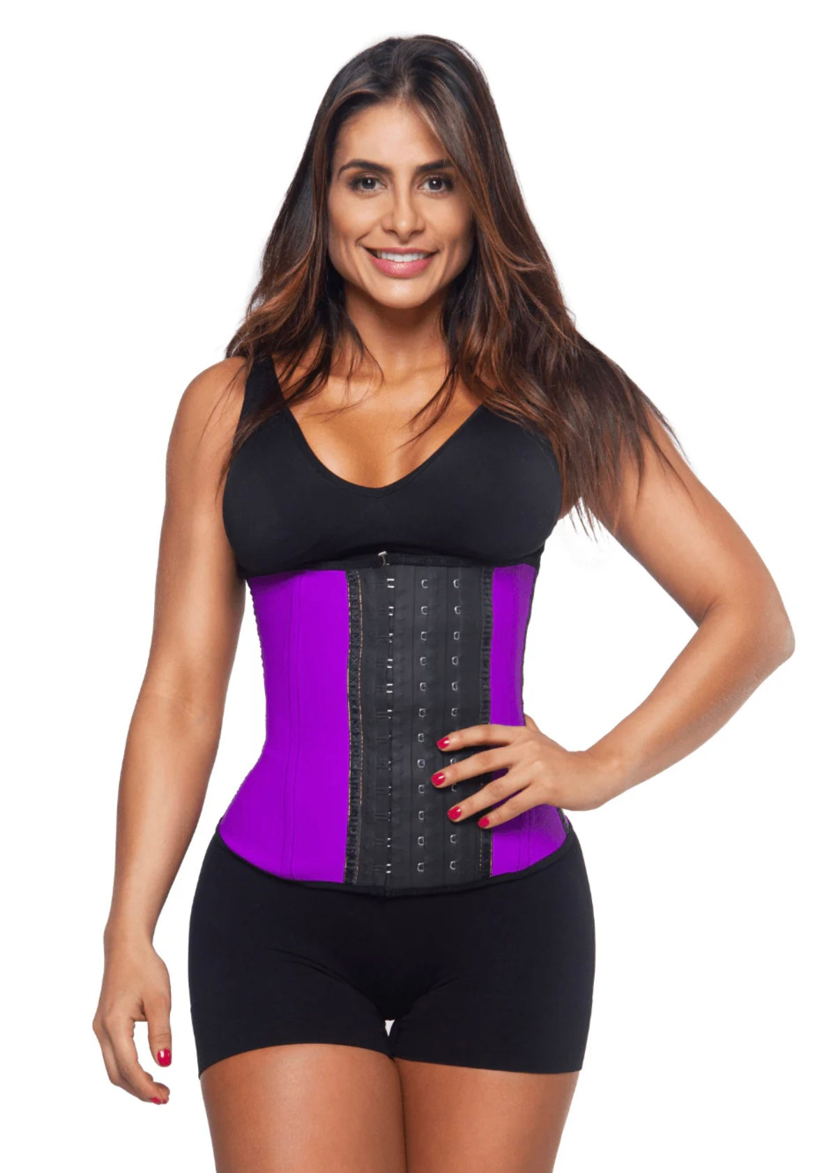 Purple Sport Waist Trainer 3 Hooks