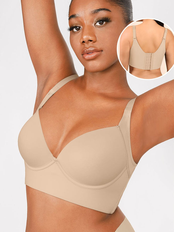 Sculpting Underwire Push-Up Bra In Nude