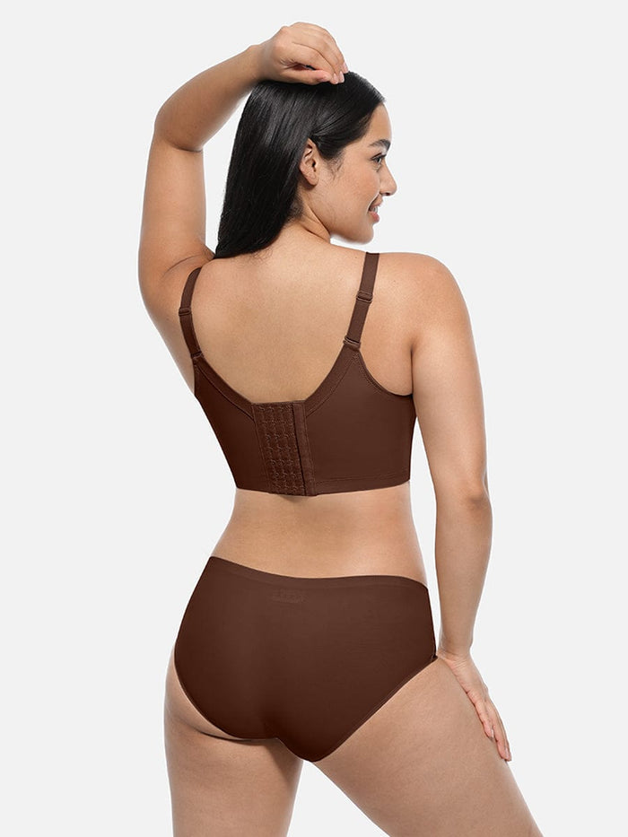 Sculpting Underwire Push-Up Bra (Brown)