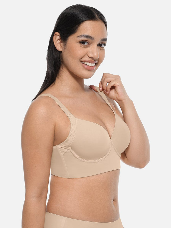 Sculpting Underwire Push-Up Bra In Nude