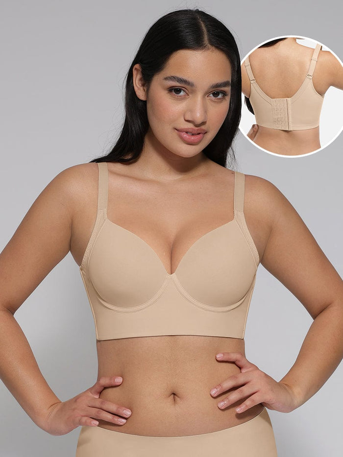 Sculpting Underwire Push-Up Bra In Nude