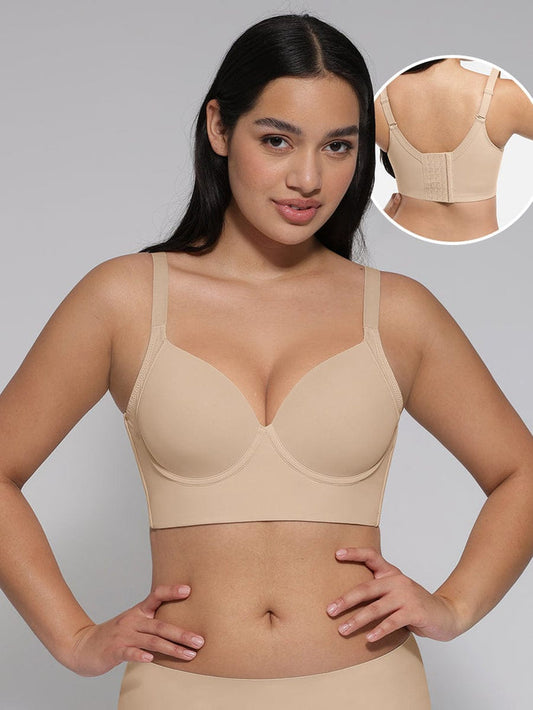 Sculpting Underwire Push-Up Bra In Nude