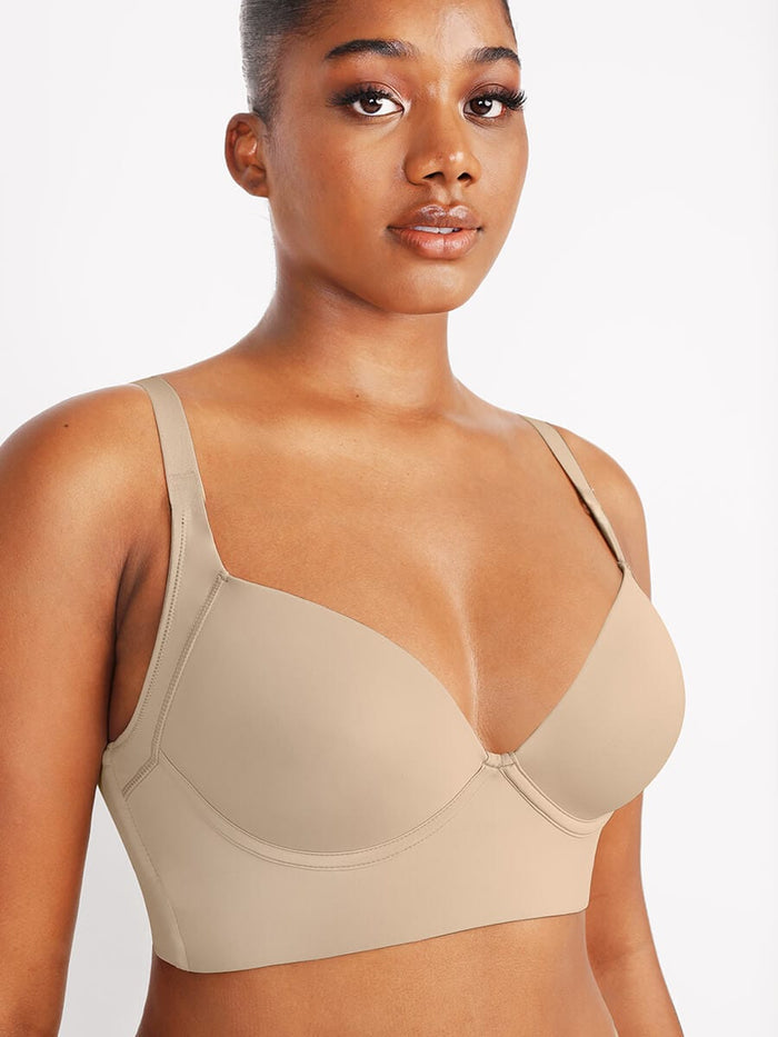 Sculpting Underwire Push-Up Bra In Nude