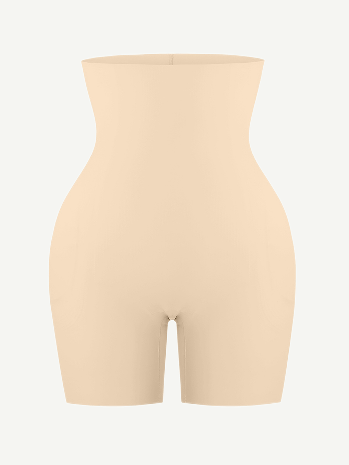 Nude High-Waist Air Slim Butt Lifter Shorts – Seamless Shaper with Hip Pads